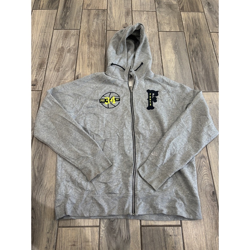 Nike Sportswear Infamous Force Full Zip Hoodie Men's XL Grey Basketball